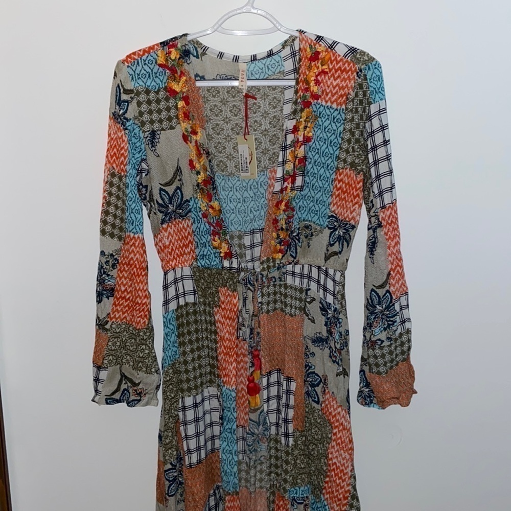 RAGA Arizona Hi-Lo Wrap Dress, Sample Piece, NWT, size S, material has stretch - Picture 2 of 11